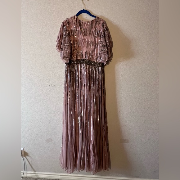 MAC DUGGAL EMBELLISHED FULL LENGTH LAYERED SLEEVE GOWN SZ 12 $698 #93582 NWOT - Picture 12 of 12